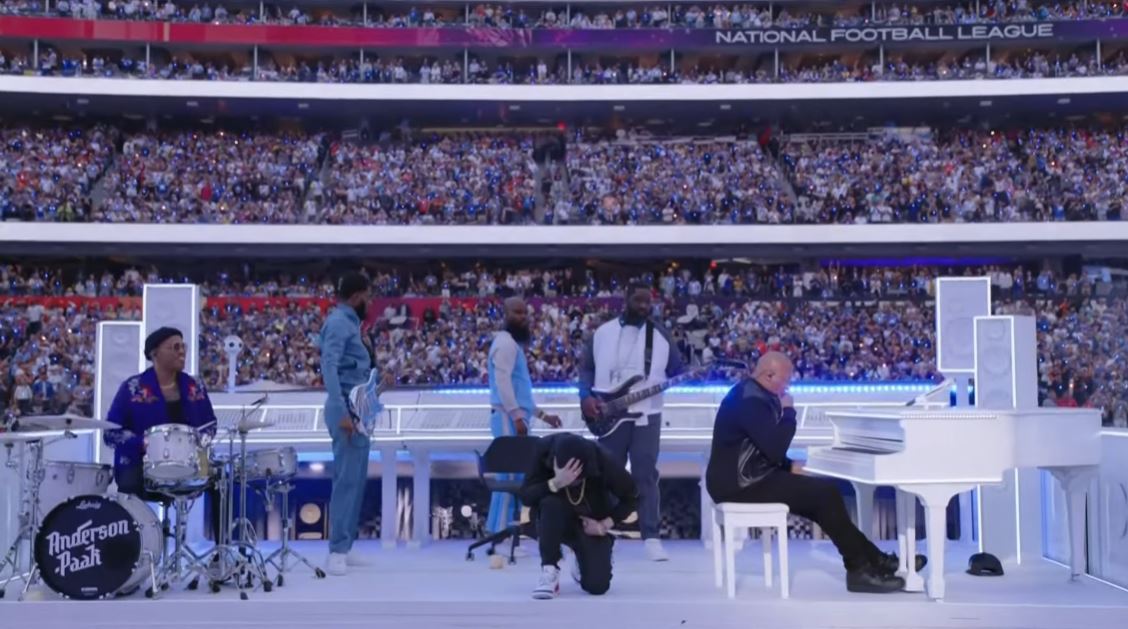 Hip Hop Ruled Supreme For The SB Halftime Show With No Flags On The Play Thanks To Dre [VIDEO]